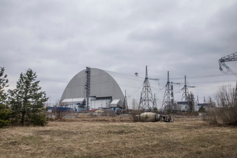 Drone footage shows Russian trenches in radioactive Chernobyl exclusion zone