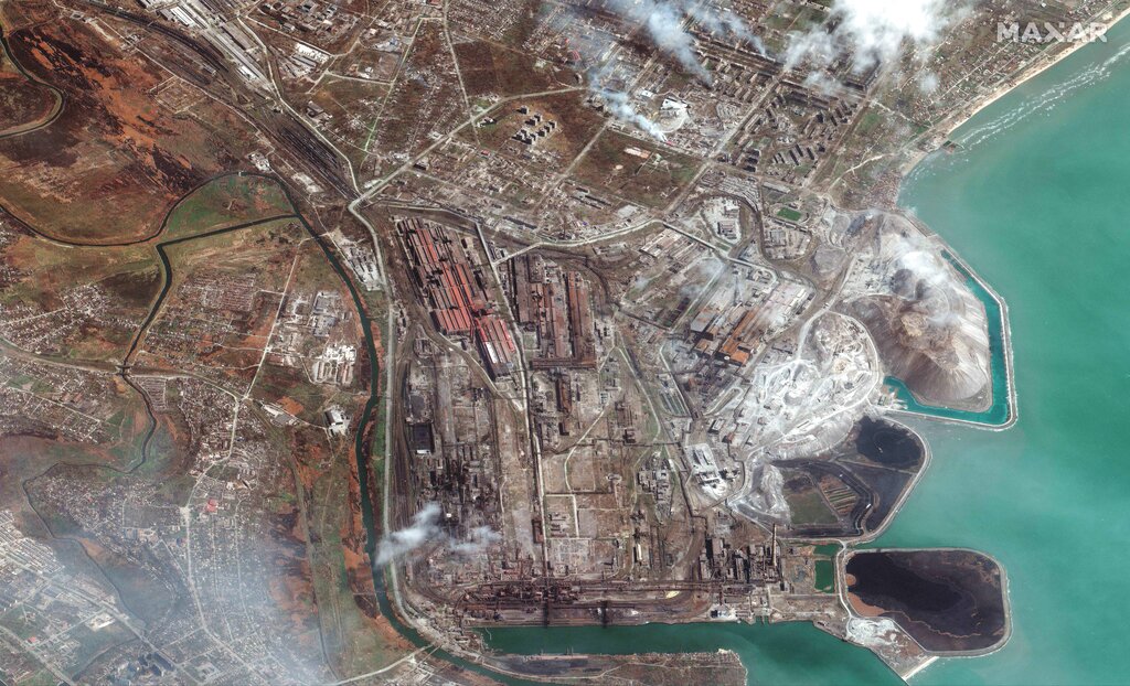 Ukrainian officials claim Russians attacking factory used as shelter in Mariupol
