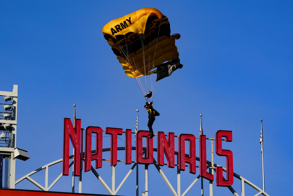 Pelosi slams FAA, compares Nationals parachute stunt to Capitol riot