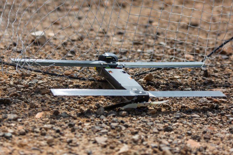 This image provided by the U.S. Marine Corps, shows a Switchblade 300 10C drone system being used as part of a training exercise at Marine Corps Air Ground Combat Center Twentynine Palms, Calif., on Sept. 24, 2021.