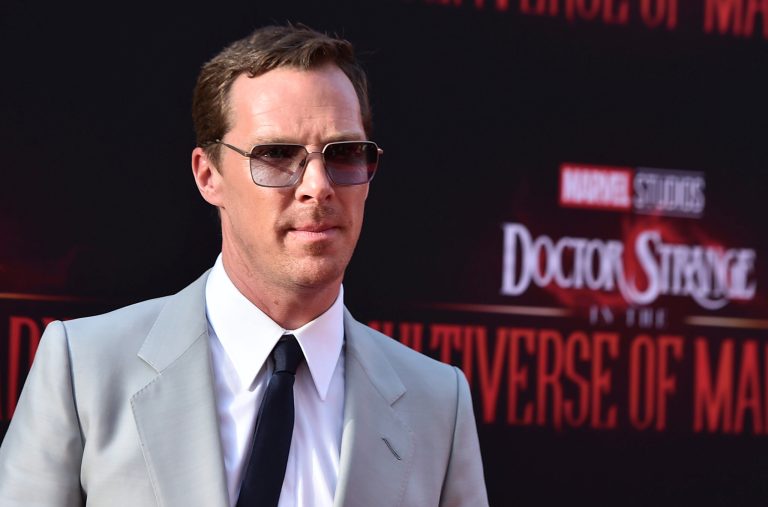 Benedict Cumberbatch arrives at the Los Angeles premiere of 