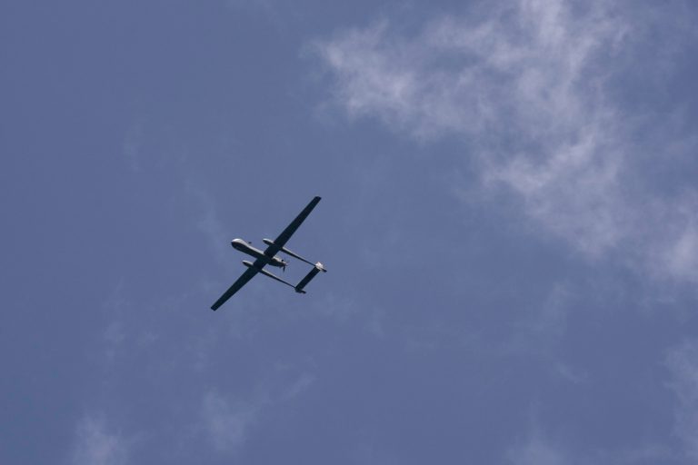 An example of an unmanned aerial vehicle, this one from the Israeli Air Force (unrelated to the U.S. conflict in Syria). (AP Photo/Maya Alleruzzo)