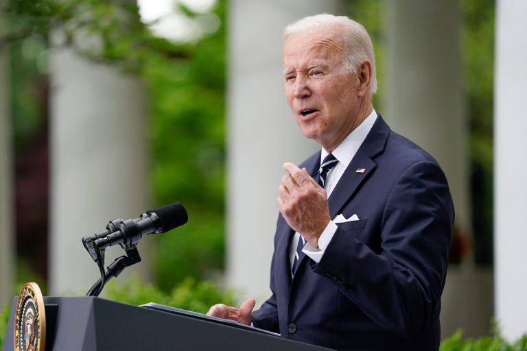 Biden touts April’s unemployment drop even as country flirts with a recession