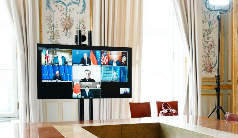 G-7 leaders target Russian energy and propaganda in latest round of sanctions