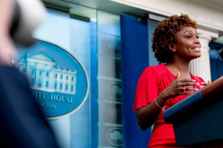 White House press secretary Karine Jean-Pierre would not say if the racially motivated mass shooting in Buffalo, New York illustrates 