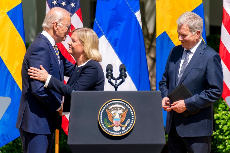 ‘They meet every NATO requirement’: Biden boosts Finland’s and Sweden’s NATO bids