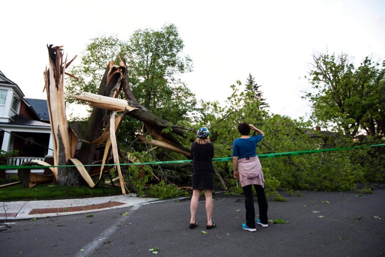 Four killed in severe thunderstorms across Ontario and Quebec