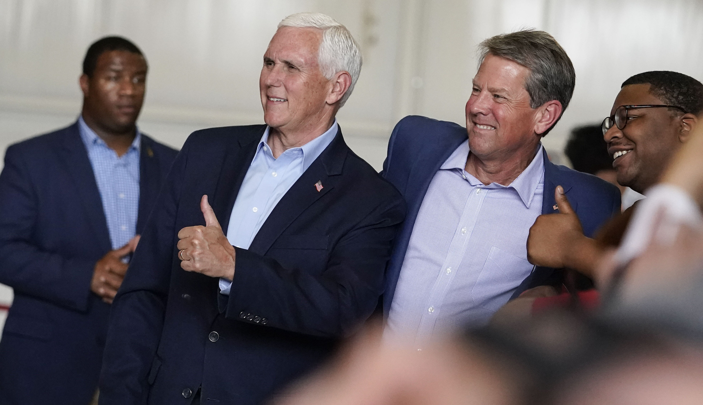 Kemp celebrates big primary win over Perdue and shifts focus to Abrams