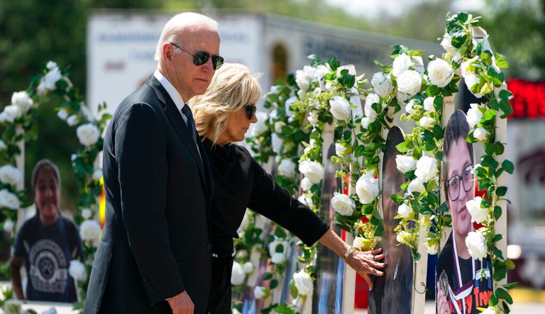 Texas lawmaker says he spoke to Biden about tearing down Uvalde shooting site