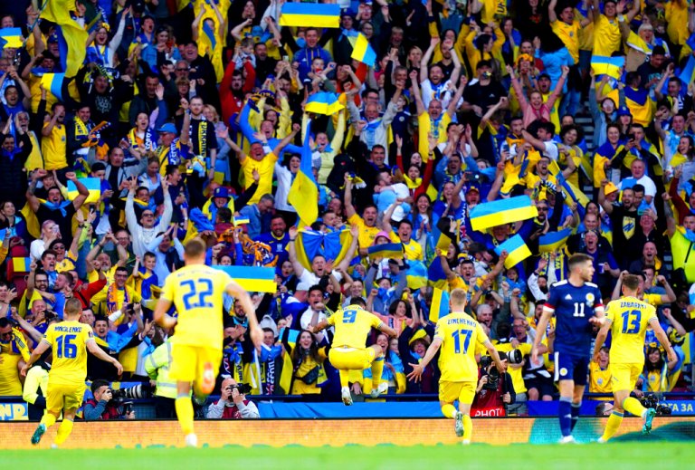 Ukraine one win away from World Cup after defeating Scotland