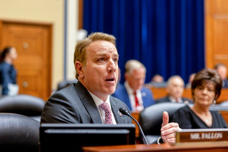 The Family Integrity to Reform Elections (FIRE) Act, to be introduced by Rep. Pat Fallon (R-TX) on Monday, would prevent any candidate running for federal office from compensating immediate family members for campaign services. (Jason Andrew/The New York Times via AP, Pool)