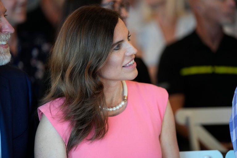 Nancy Mace dons sign on jacket supporting access to contraception