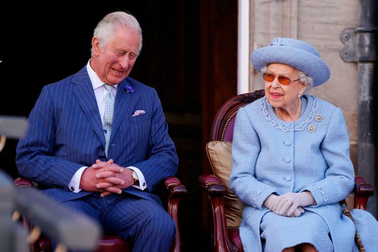 Britain's Queen Elizabeth II and Prince Charles.