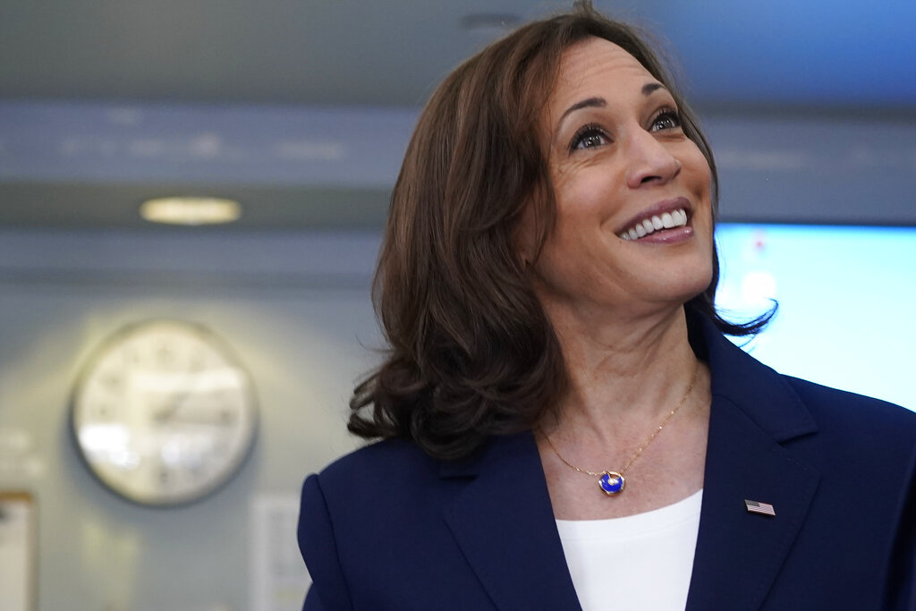 Harris laughs after saying she’ll join Biden ‘if’ he runs in 2024