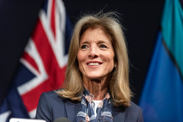 Australia Ambassador Caroline Kennedy accuses male reporter of talking over woman