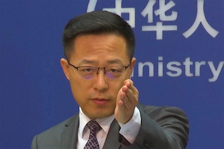 Chinese Foreign Ministry spokesman Zhao Lijian.