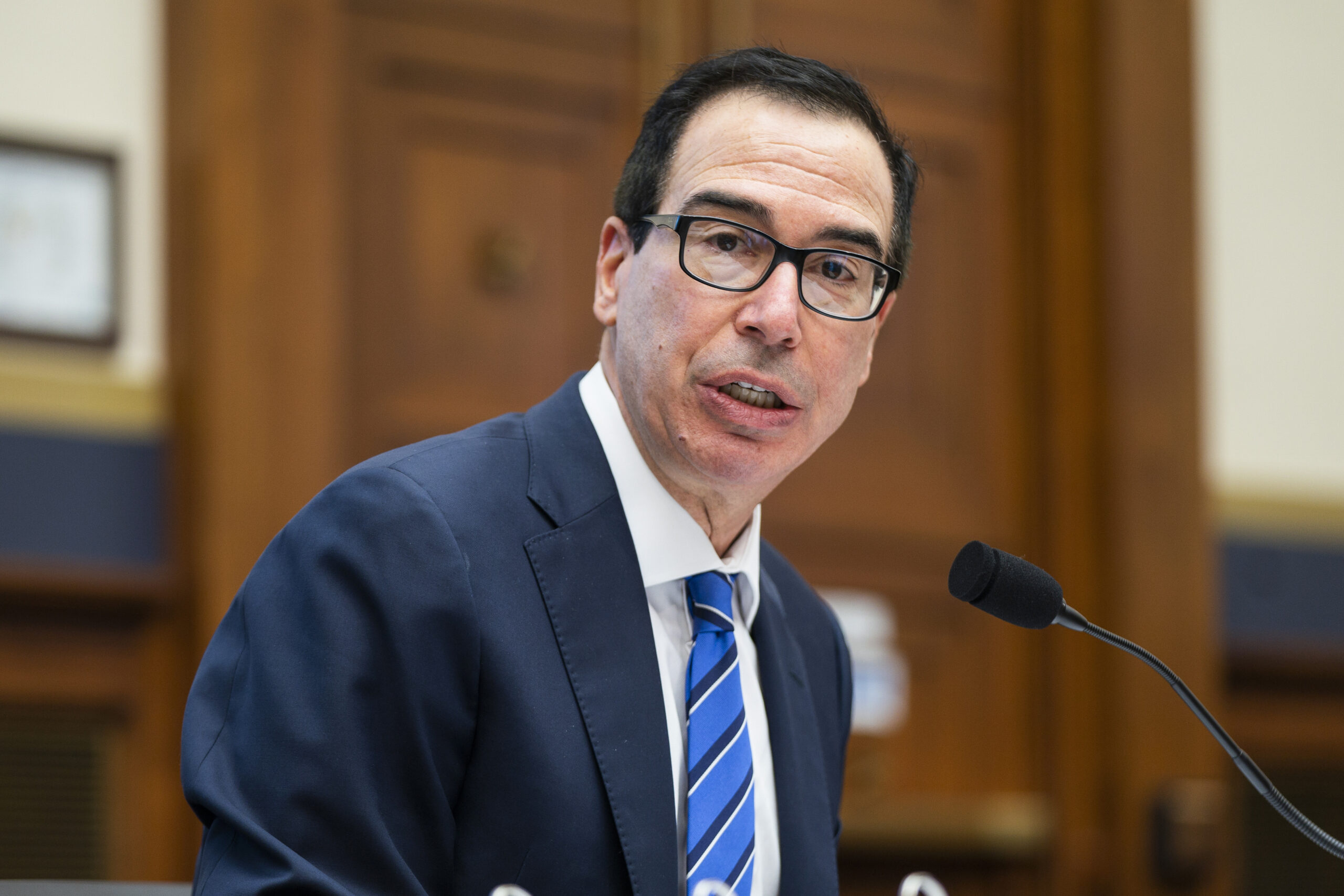 Former Trump treasury secretary to take stand at Barrack’s foreign agent trial