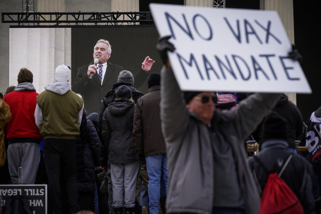 Facebook takes down pages of Robert Kennedy Jr. anti-vaccine organization