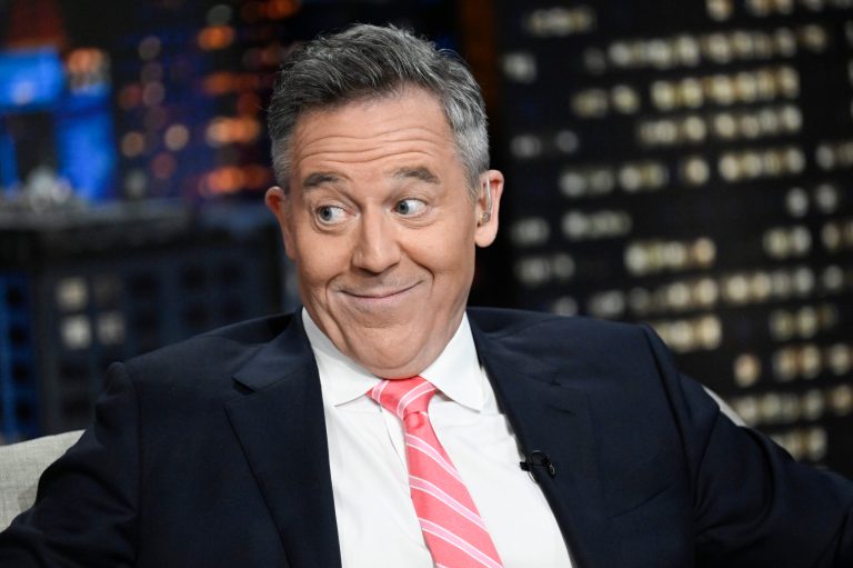 Television host Greg Gutfeld appears on Fox News's late-night talk show 