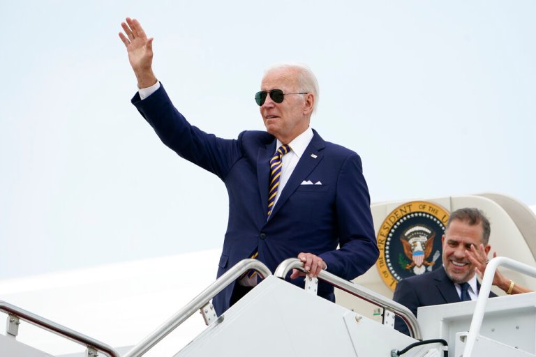 Joe Biden defends son Hunter when asked about his troubles and Republican attacks