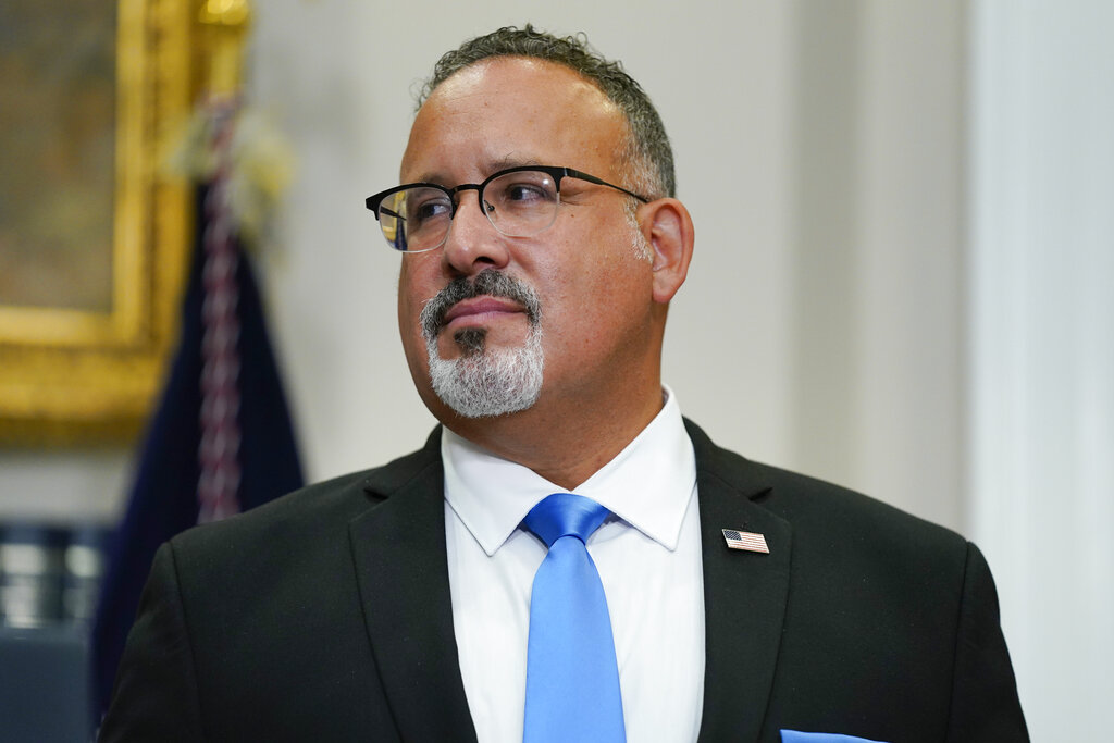 Cardona says Florida plan to hire veterans lacking degrees is ‘slap in the face’ to teaching profession