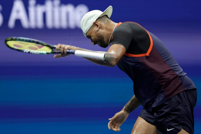 WATCH: Nick Kyrgios throws down rackets after losing quarterfinal match in US Open