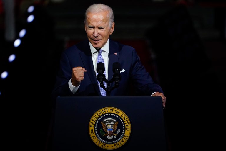‘They’ve got no shame’: Biden mocks GOP at Democratic National Committee rally
