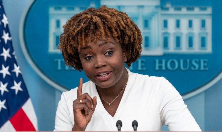 White House press secretary Karine Jean-Pierre added a new angle to the administration's criticism of Govs. Greg Abbott (R-TX) and Ron DeSantis (R-FL), accusing both of playing political games with migrants without offering any actual solutions for fixing the immigration system.