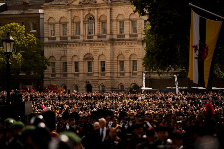 SEE IT: King Charles III wipes away tears during emotional farewell to Queen Elizabeth II