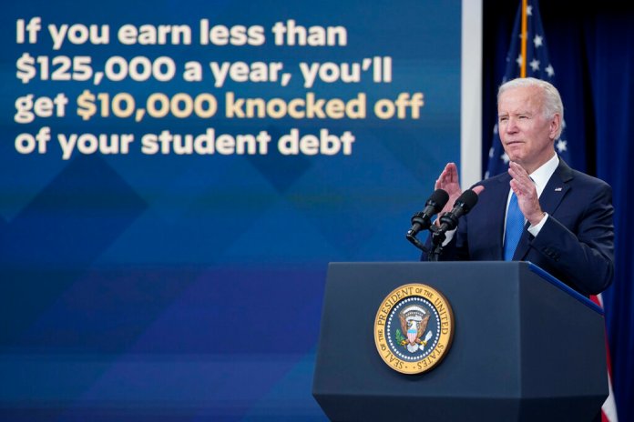 Does Biden think his student debt amnesty passed Congress?