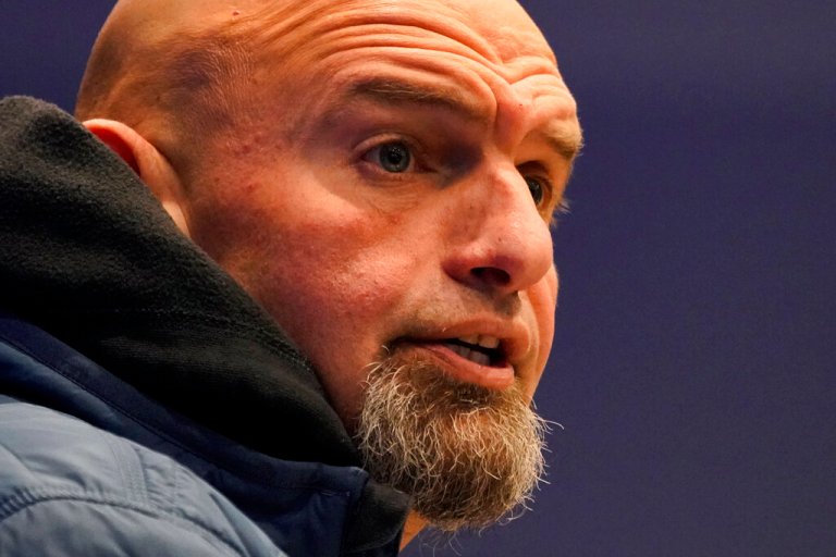 FILE - Pennsylvania Lt. Gov. John Fetterman, a Democratic candidate for U.S. Senate, speaks during a campaign event at the Steamfitters Technology Center in Harmony, Pa., Oct. 18, 2022. Fetterman is releasing a new doctorâs note saying that he's recovering well from a May stroke as he vies for Pennsylvaniaâs pivotal U.S. Senate seat. 