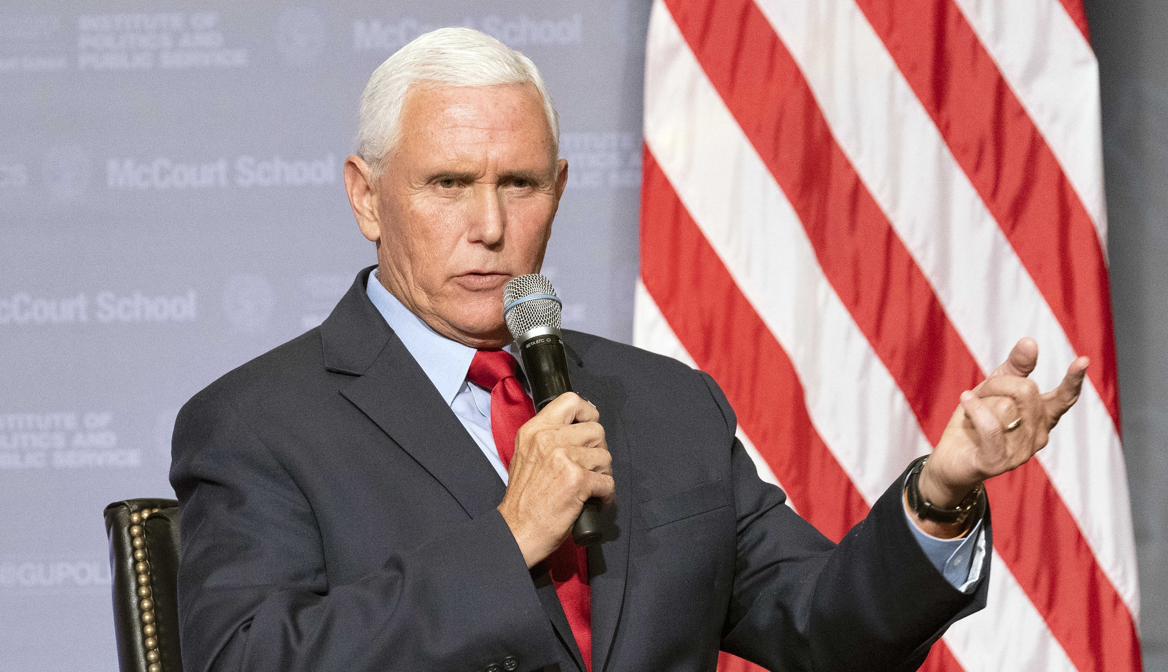 At Georgetown University, Pence played it too safe