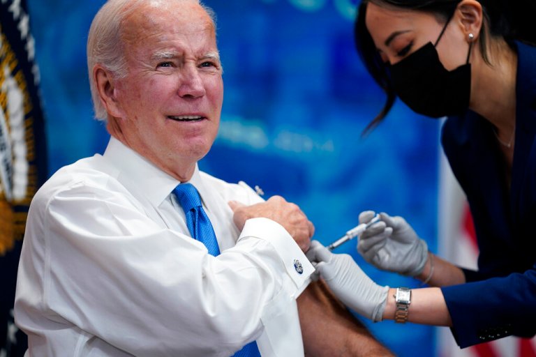 Yearly COVID booster ‘is going to be required,’ Biden says while getting vaccine