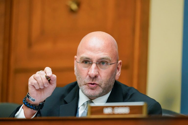 Rep. Clay Higgins (R-LA) speaks during a June 8, 2022, committee hearing on gun violence on Capitol Hill in Washington.