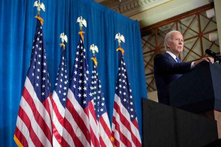 President Joe Biden delivered a closing midterm message Wednesday evening, urging Americans to 