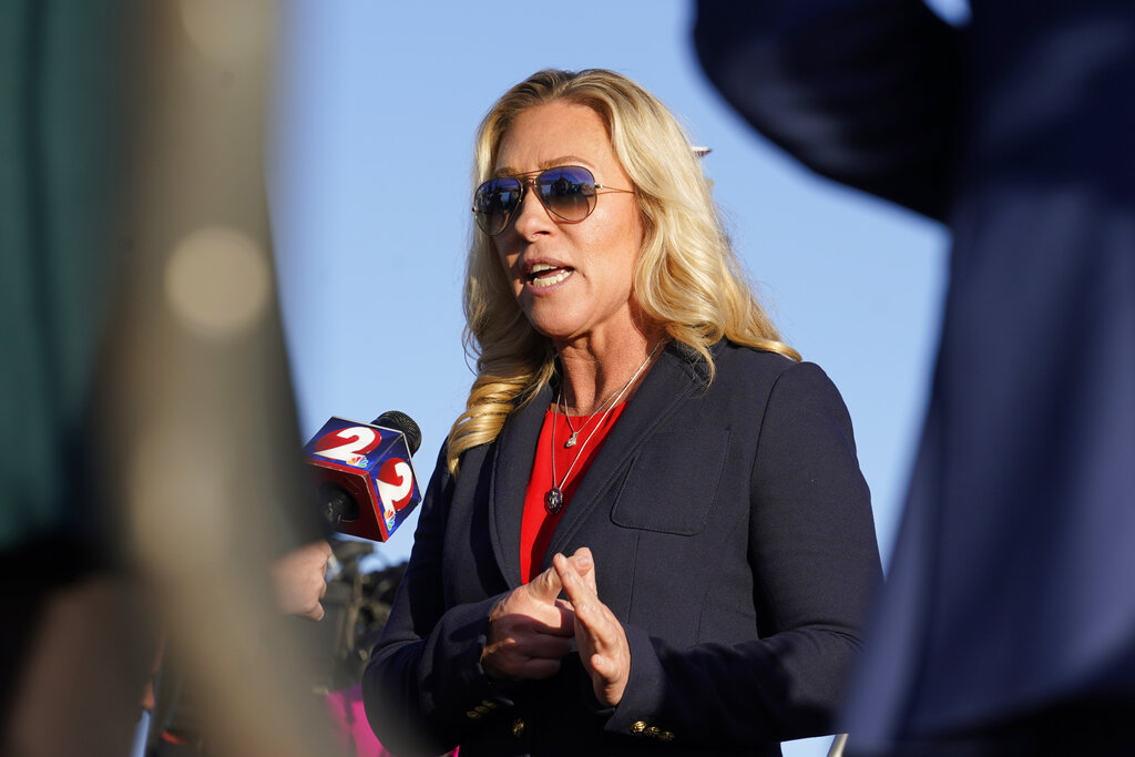 Marjorie Taylor Greene promises leadership after GOP blows election