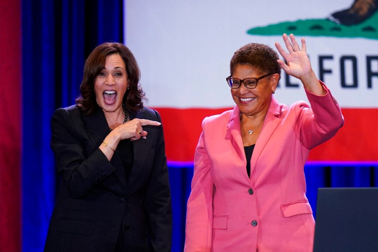 Kamala Harris to swear in Karen Bass as Los Angeles mayor