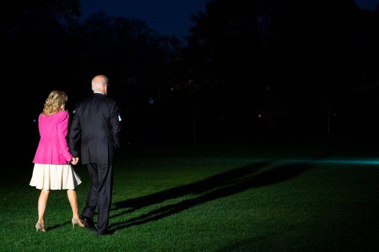 President Joe Biden spent Monday evening, the night before final ballots are cast in the 2022 midterm elections, virtually rallying the DNC troops and campaigning in Prince George's County, Maryland, a district he easily won in 2020.