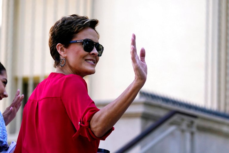 Arizona’s Kari Lake refuses to stand for black national anthem at Super Bowl