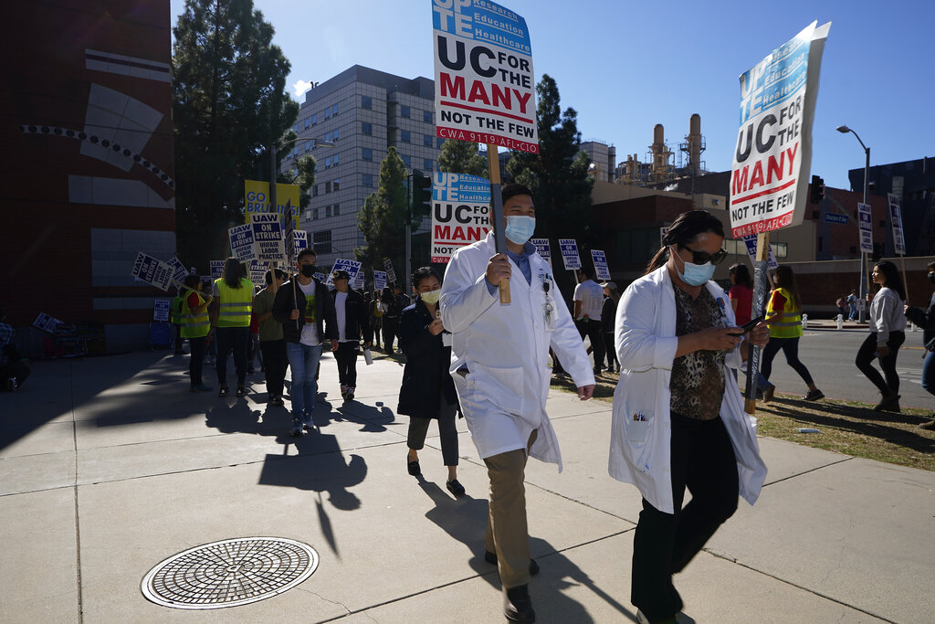 48,000 University of California academic employees walk off job in massive strike