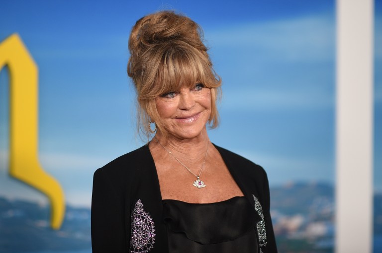 Goldie Hawn arrives at the premiere of 