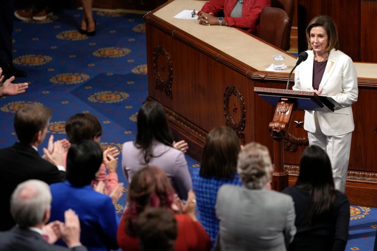 WATCH: House breaks into standing ovation as Pelosi pays tribute to husband Paul