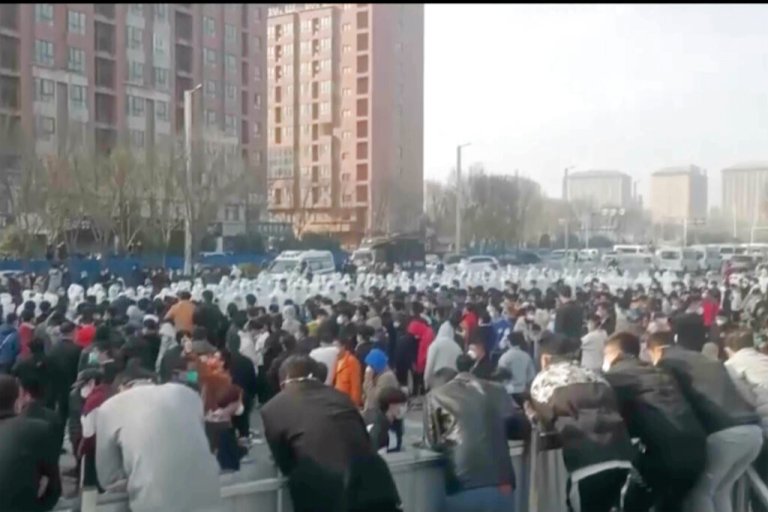 Protests erupt at iPhone plant in China over unpaid wages and COVID-19 exposure