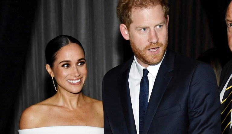 Meghan, Duchess of Sussex, left, and Prince Harry attend the Robert F. Kennedy Human Rights Ripple of Hope Awards Gala at the New York Hilton Midtown on Tuesday, Dec. 6, 2022, in New York.