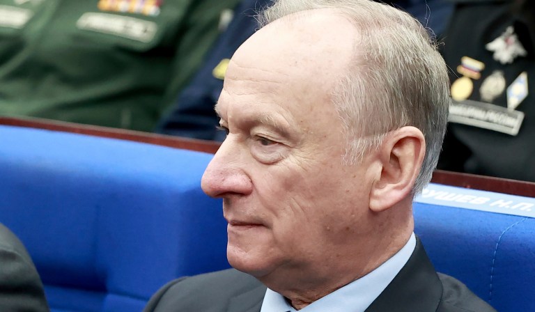 Secretary of the Security Council of the Russian Federation Nikolai Patrushev attends a meeting of Russian President Vladimir Putin with senior military officers in Moscow, Russia, Wednesday, Dec. 21, 2022. 