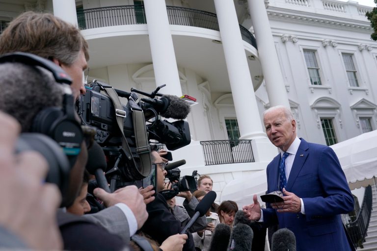 Biden backs his administration into a puddle