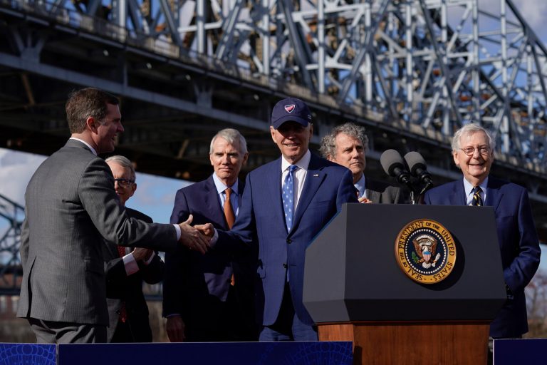 President Joe Biden and some of his top supporters celebrated Gov. Andy Beshear's Tuesday night reelection victory in Kentucky.