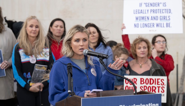 Swimmer Riley Gaines was attacked by a leftist mob, but media look the other way