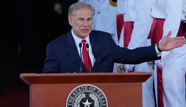 Greg Abbott blasts ‘Biden’s open border’ in third inaugural address