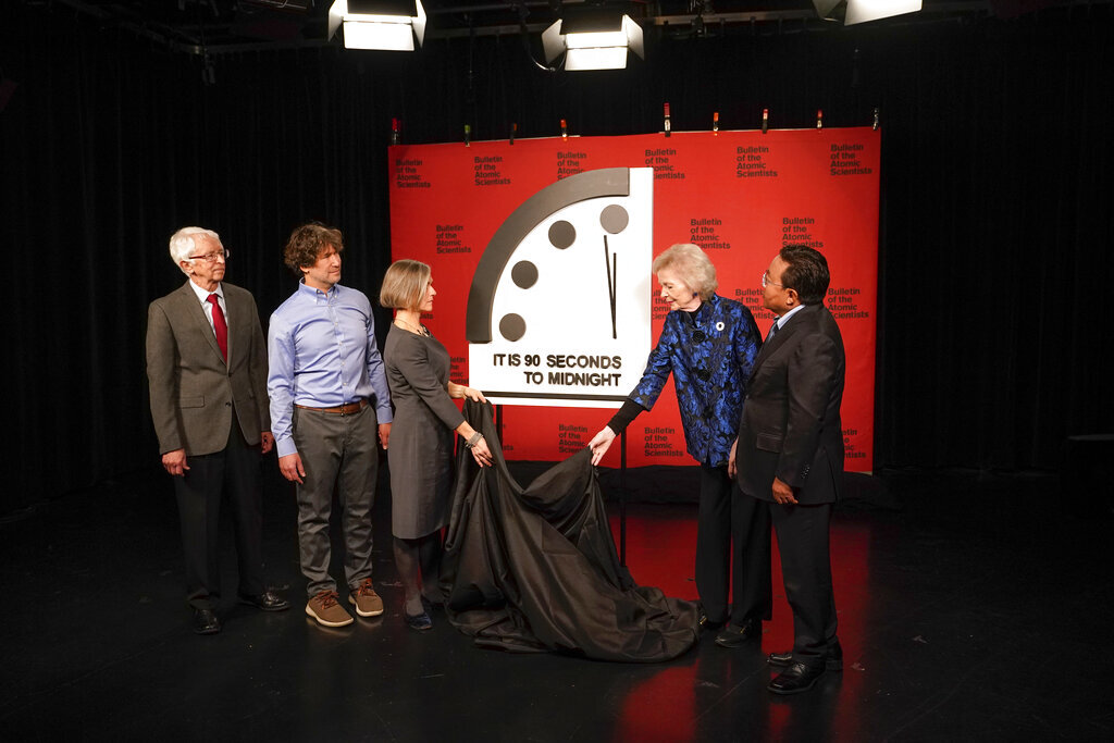 Doomsday Clock set to 90 seconds, marking closest world has come to Armageddon